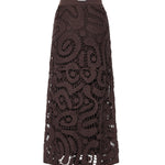 Gonna midi in crochet geometrico 106353 A354M05 PINKO 