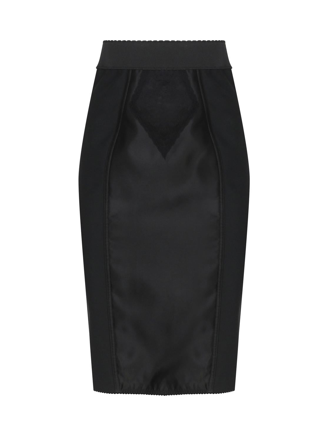 Gonna corsetteria in marquisette e raso F4BKDT GDCLSN0000 DOLCE & GABBANA 
