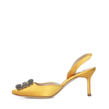 Décolleté slingback Hangisi in raso 4190473 7307 MANOLO BLAHNIK 