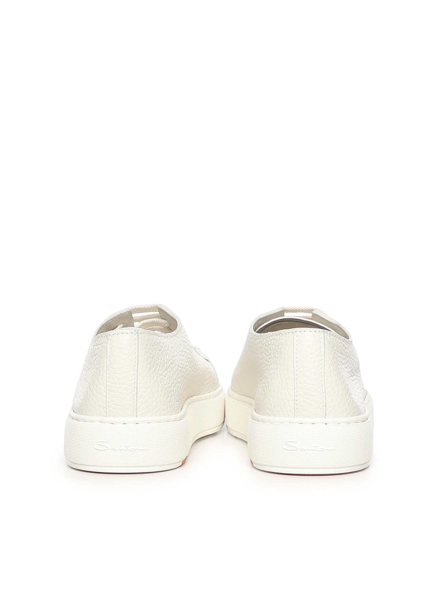 Sneaker in pelle bottalata MBCD21430BARC MMDI48 SANTONI 