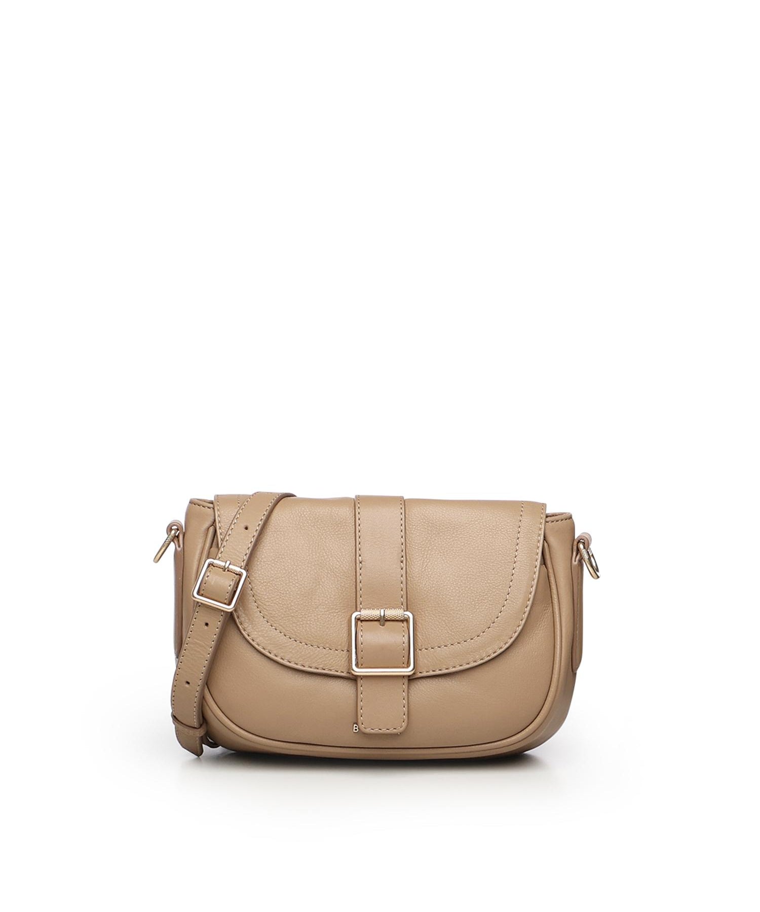 Mini bag a tracolla in pelle BIBP9EC05 CAMEL BIASIA 