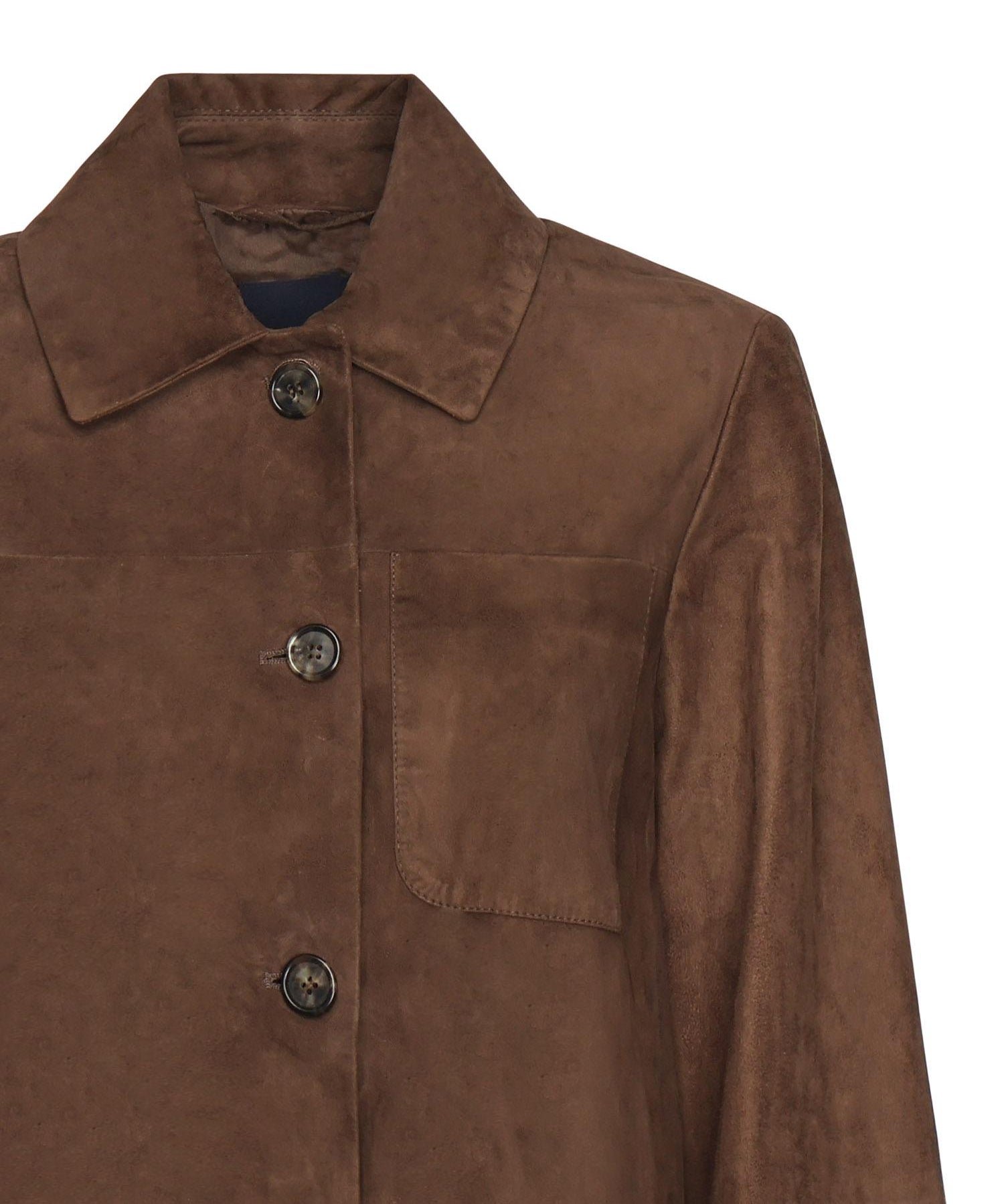 Giacca a camicia in suede 2529446021600 001 'S MAX MARA 