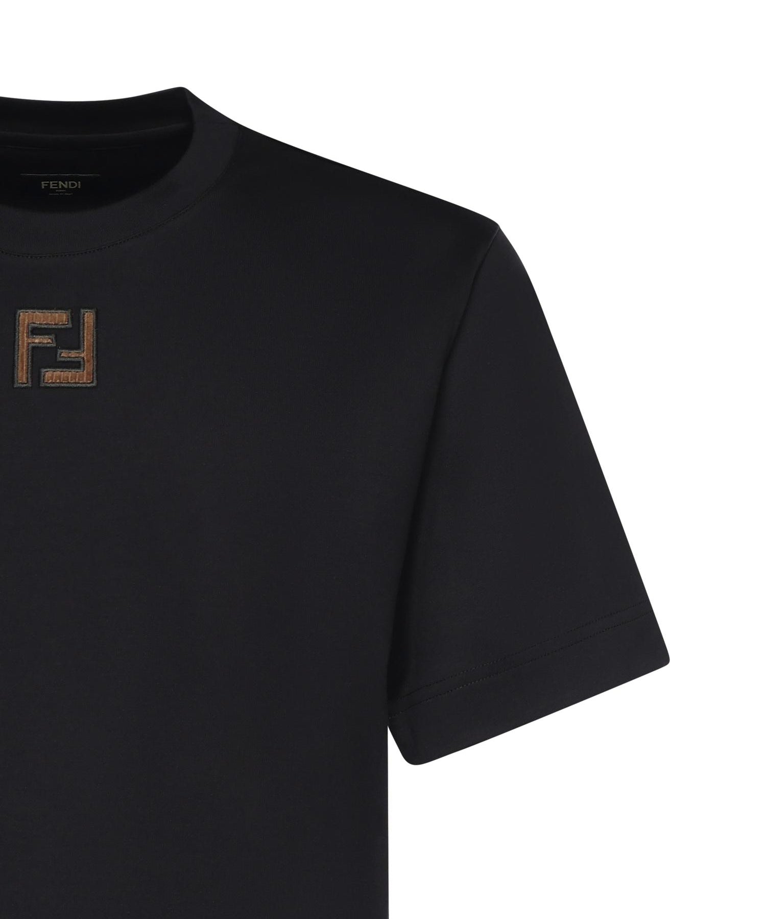 T-shirt in cotone con logo FY0936 AW0RF1UL6 FENDI 