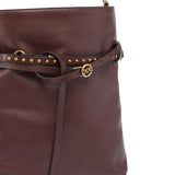 Borsa a spalla media Bucket Belt Bag in pelle 106339 A0QOR49Q PINKO 
