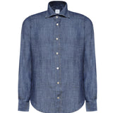 Camicia in lyocell e lino M75CAMK08TES0M146 11 ELEVENTY 