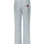 Jeans in chambray con logo FLP285 AUWXF0LQ0 FENDI 