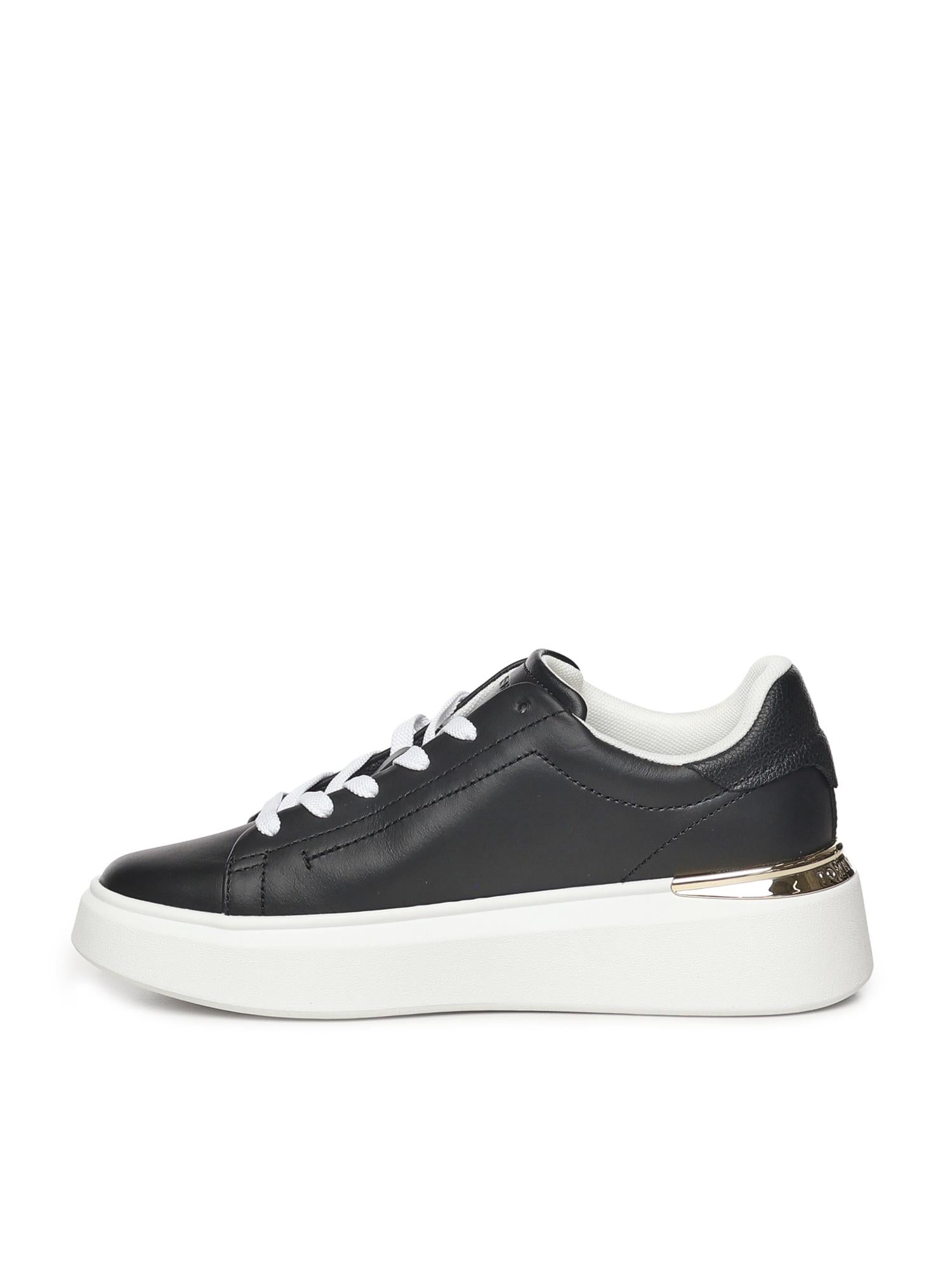 Sneakers in pelle con monogramma<BR/> FW0FW08631 BDS TOMMY HILFIGER 