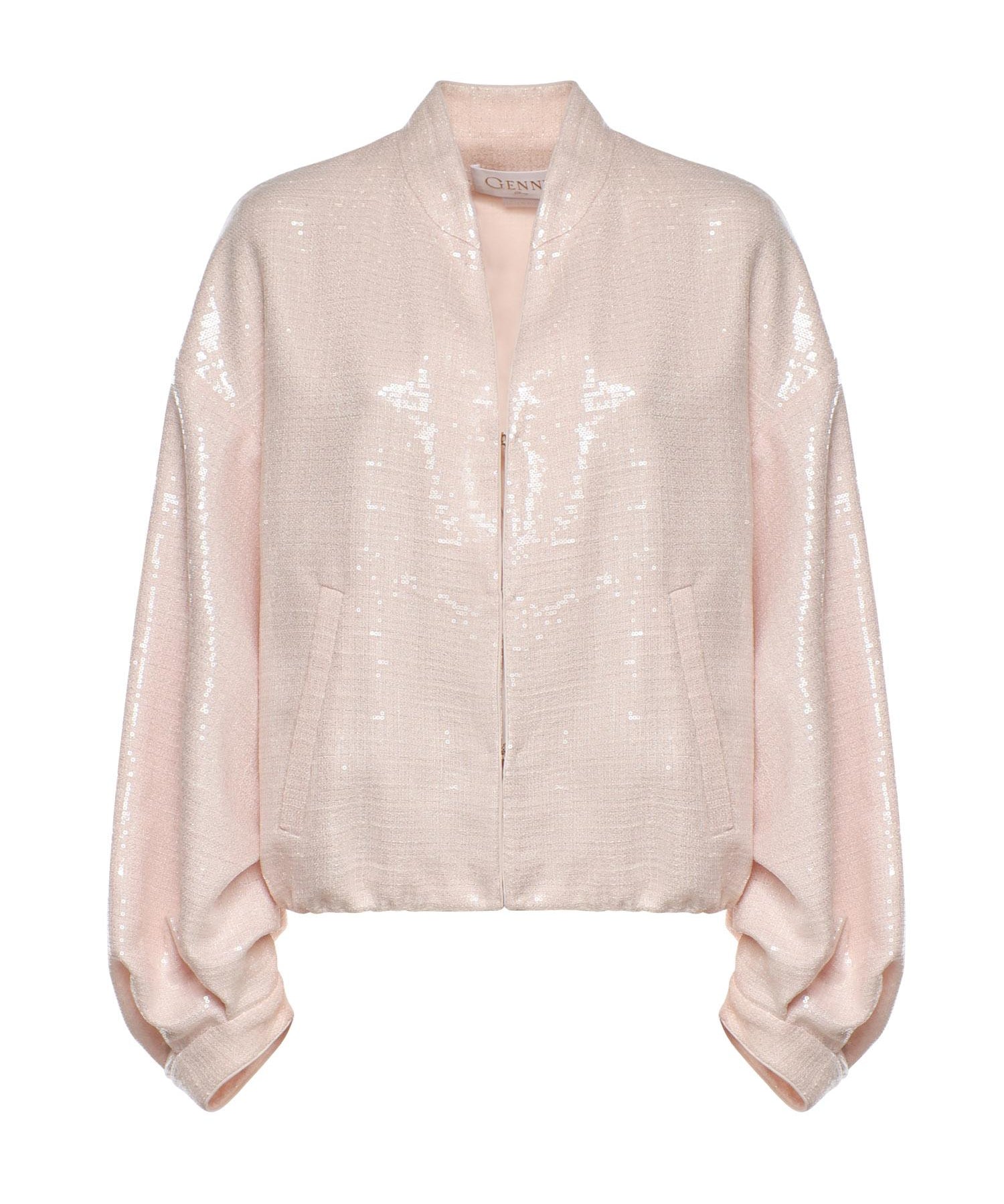 Bomber in tweed di paillettes 80AAS968 N0729439 GENNY 