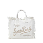 Borsa Colette in canvas con logo COL0001 08246L MC2 SAINT BARTH 