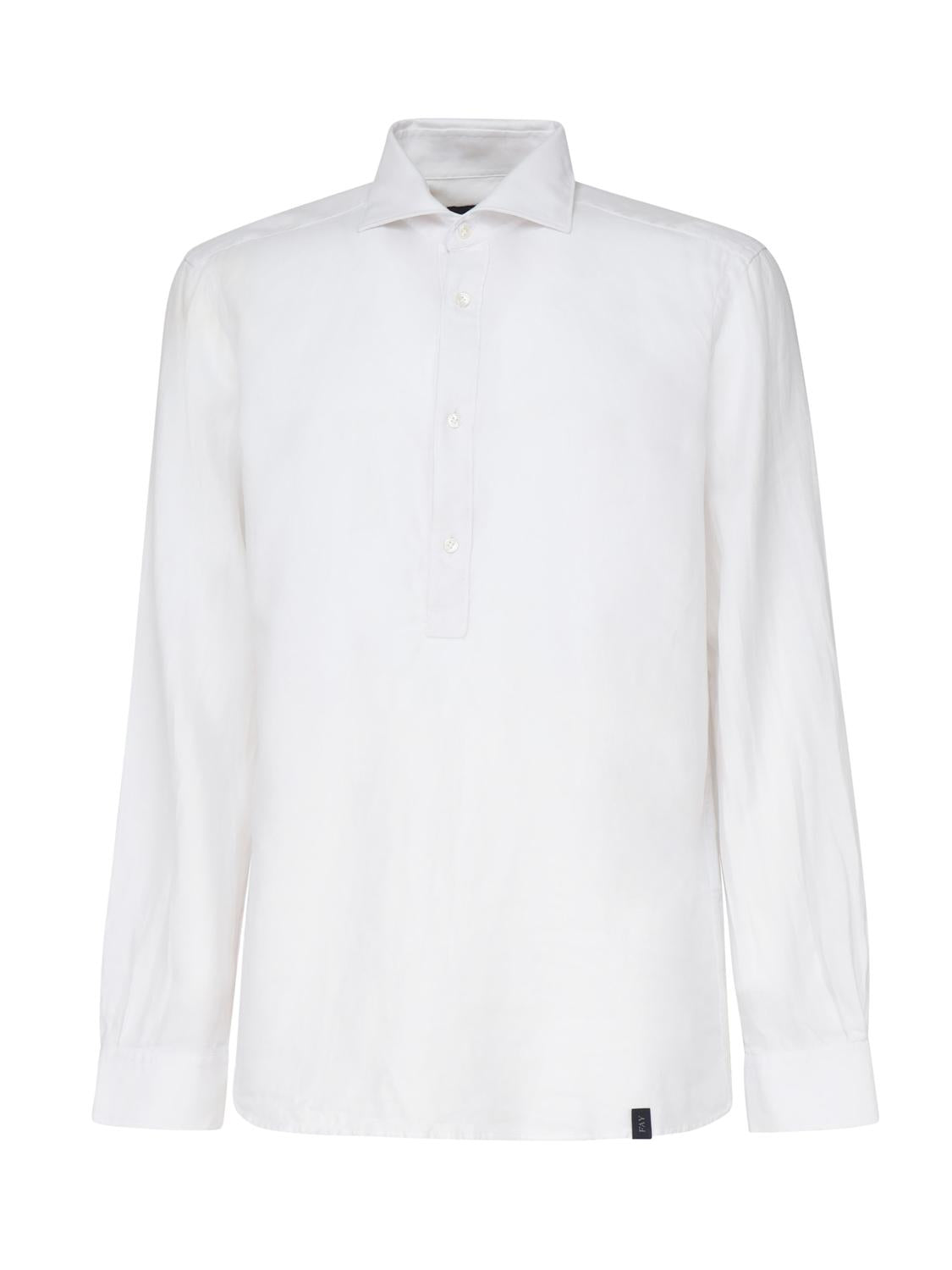 Polo camicia con collo francese NCMA148263L VVRB001 FAY 