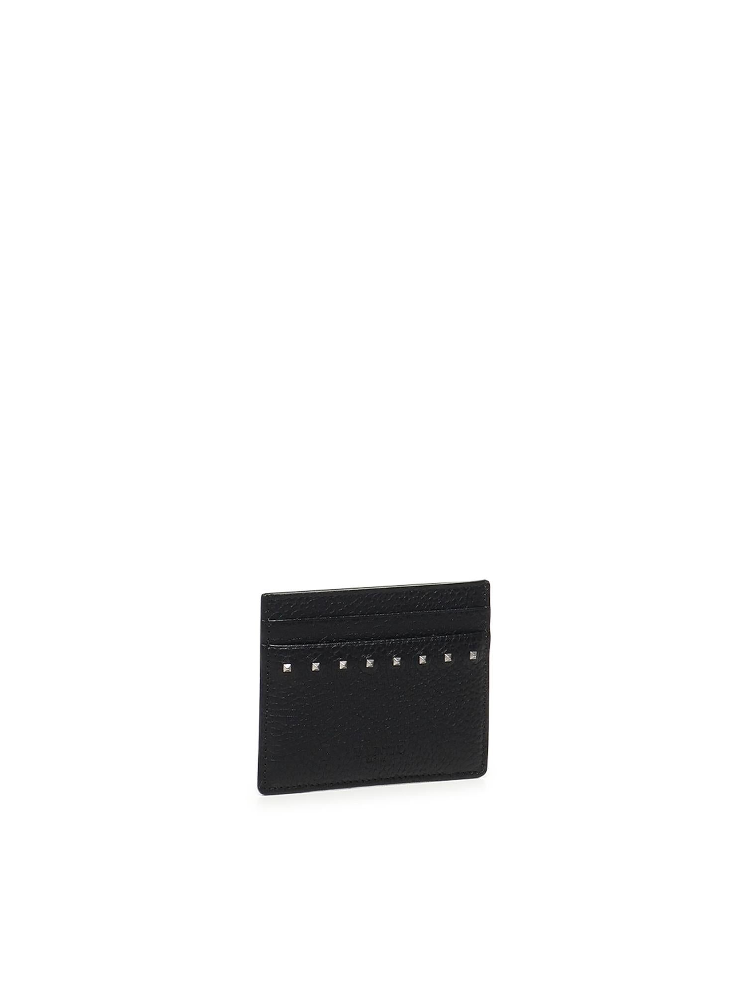 Portacarte Rockstud in pelle<BR/> 7Y2P0AQ4 PDX0NO VALENTINO GARAVANI 