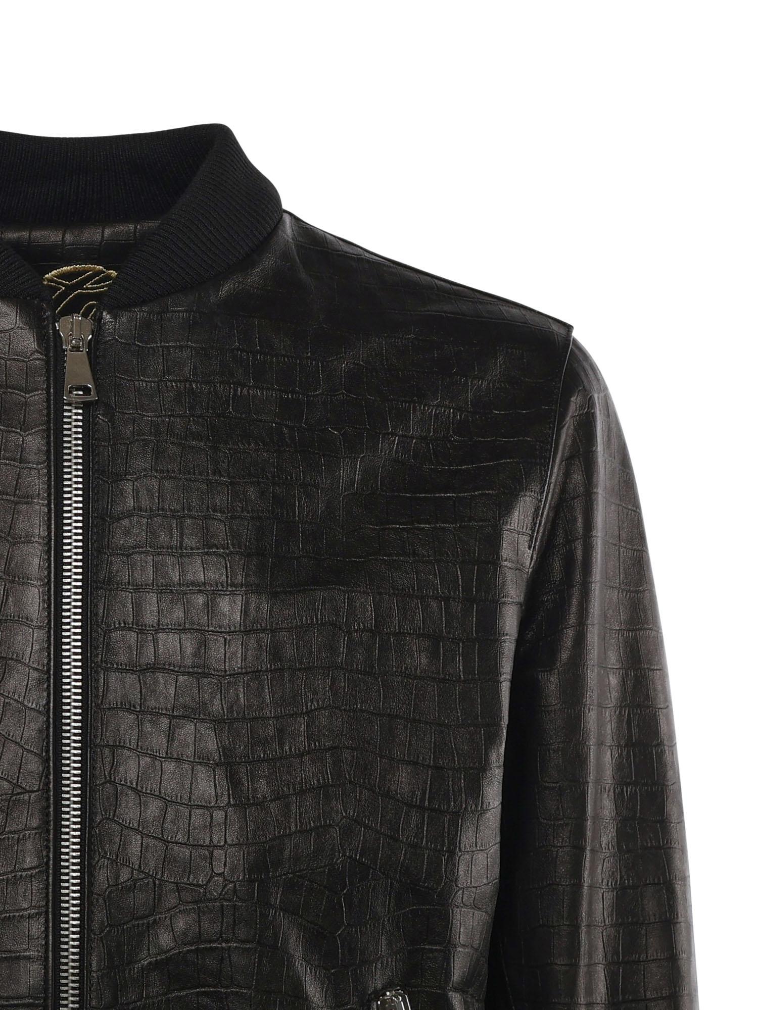 Bomber GoodFellas in pelle MIAMI VICE COCCONERO GIULIANO GALIANO 