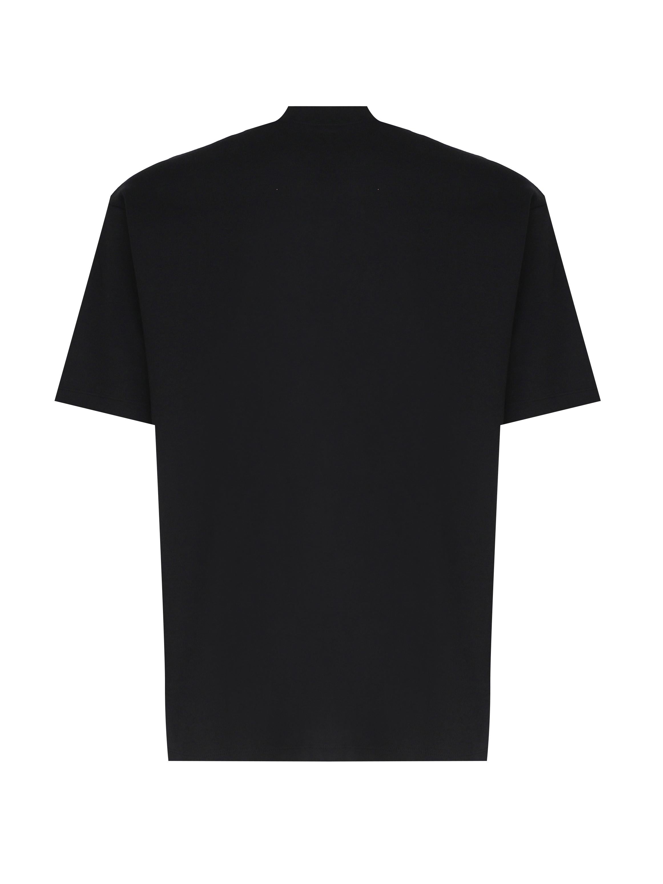 T-shirt Le Slogan Classique in cotone PERMTS202CO002 BL Drôle de Monsieur 