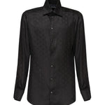 Camicia Martini in seta jacquard logo G5MM4T FJ1JYN0000 DOLCE & GABBANA 