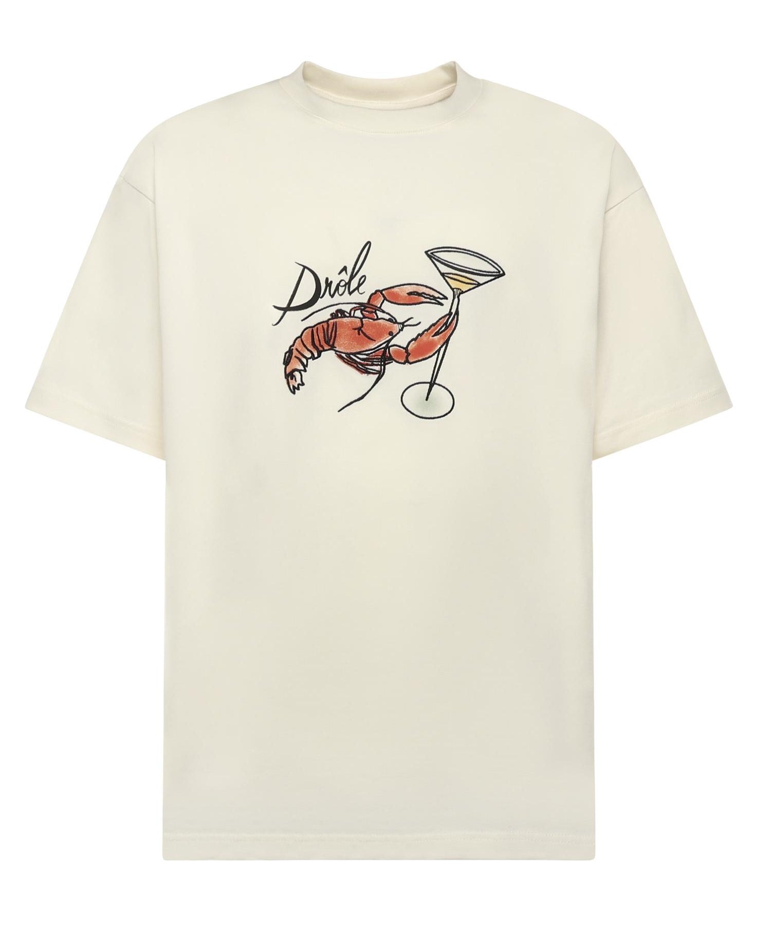 T-shirt "Le T-shirt Homard" in cotone ITS277CO195 OW Drôle de Monsieur 