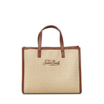 Borsa Vivian medium effetto raffia con logo VVID001 00368L MC2 SAINT BARTH 