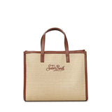 Borsa Vivian medium effetto raffia con logo VVID001 00368L MC2 SAINT BARTH 