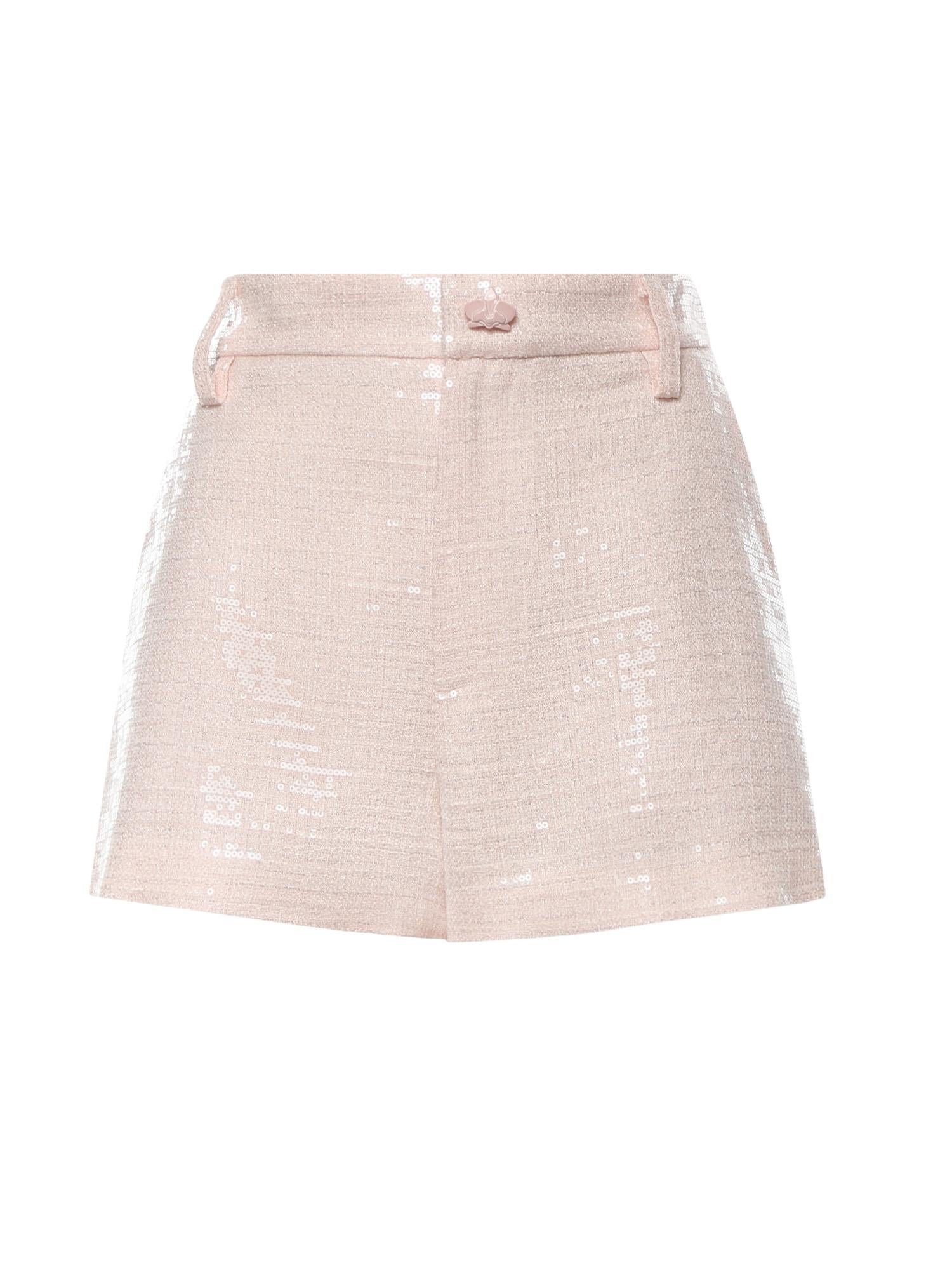 Shorts in tweed di paillettes 80AAD125 N0729439 GENNY 