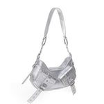 Borsa a spalla Y2K.001 FBBP70001LAM -ARGENTO/NICKEL BIASIA 