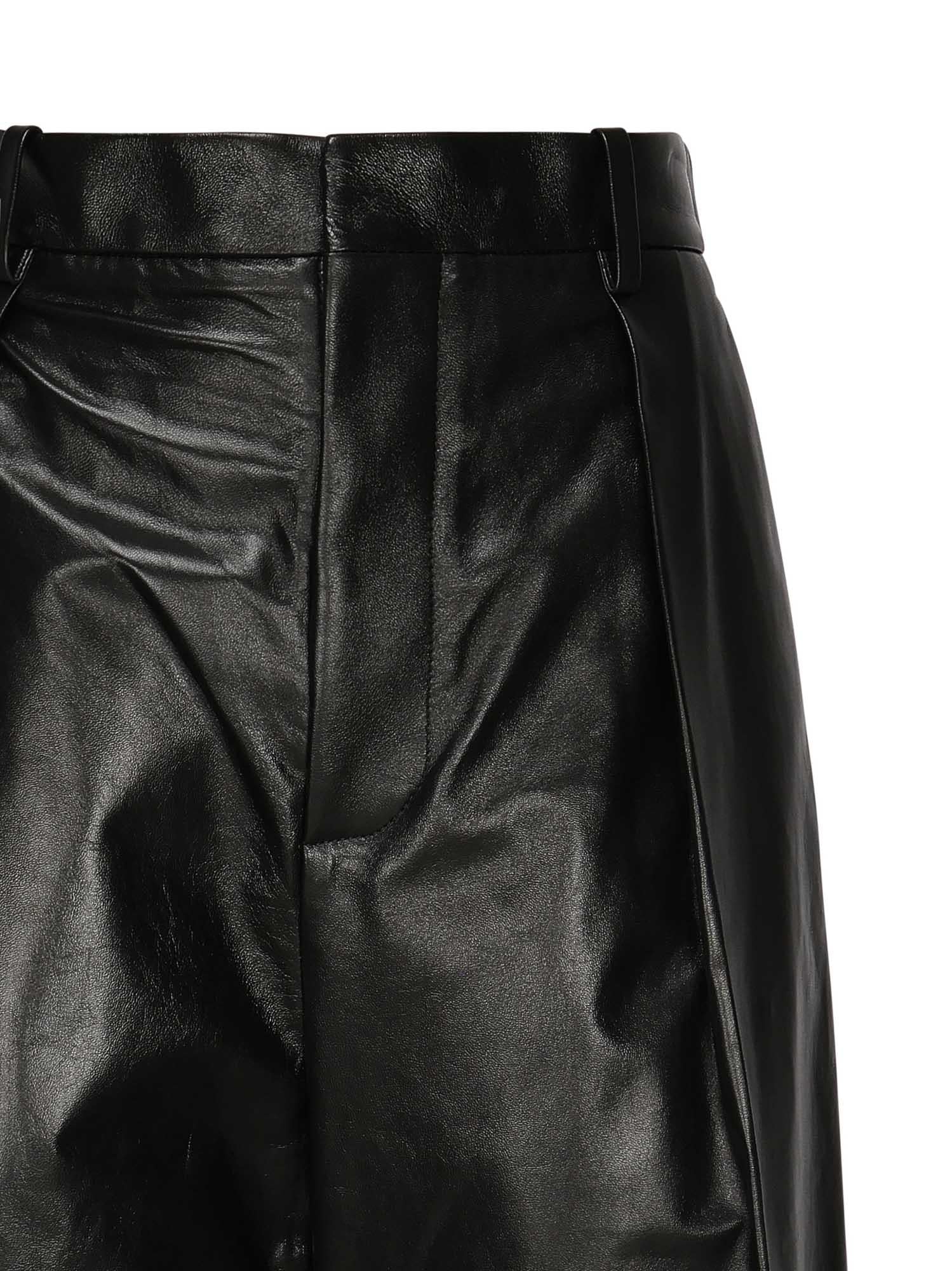 Pantaloni in pelle<BR/> 837502 V5BV01000 BOTTEGA VENETA 