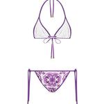 Bikini a triangolo con stampa maiolica O8A02J ONO19IP3TN DOLCE & GABBANA 