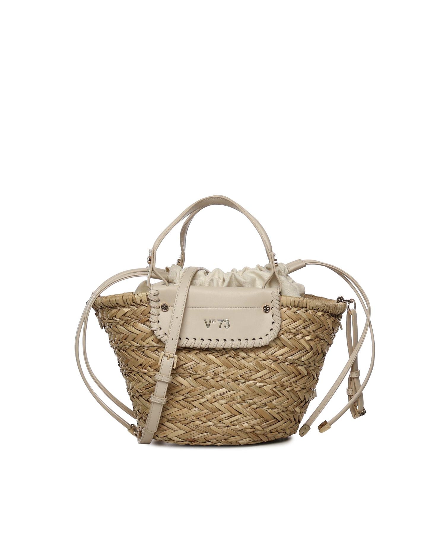 Mini bag Vanna con logo 73BS9N202 VANNAOFF WHITE/NATURALE V° 73 
