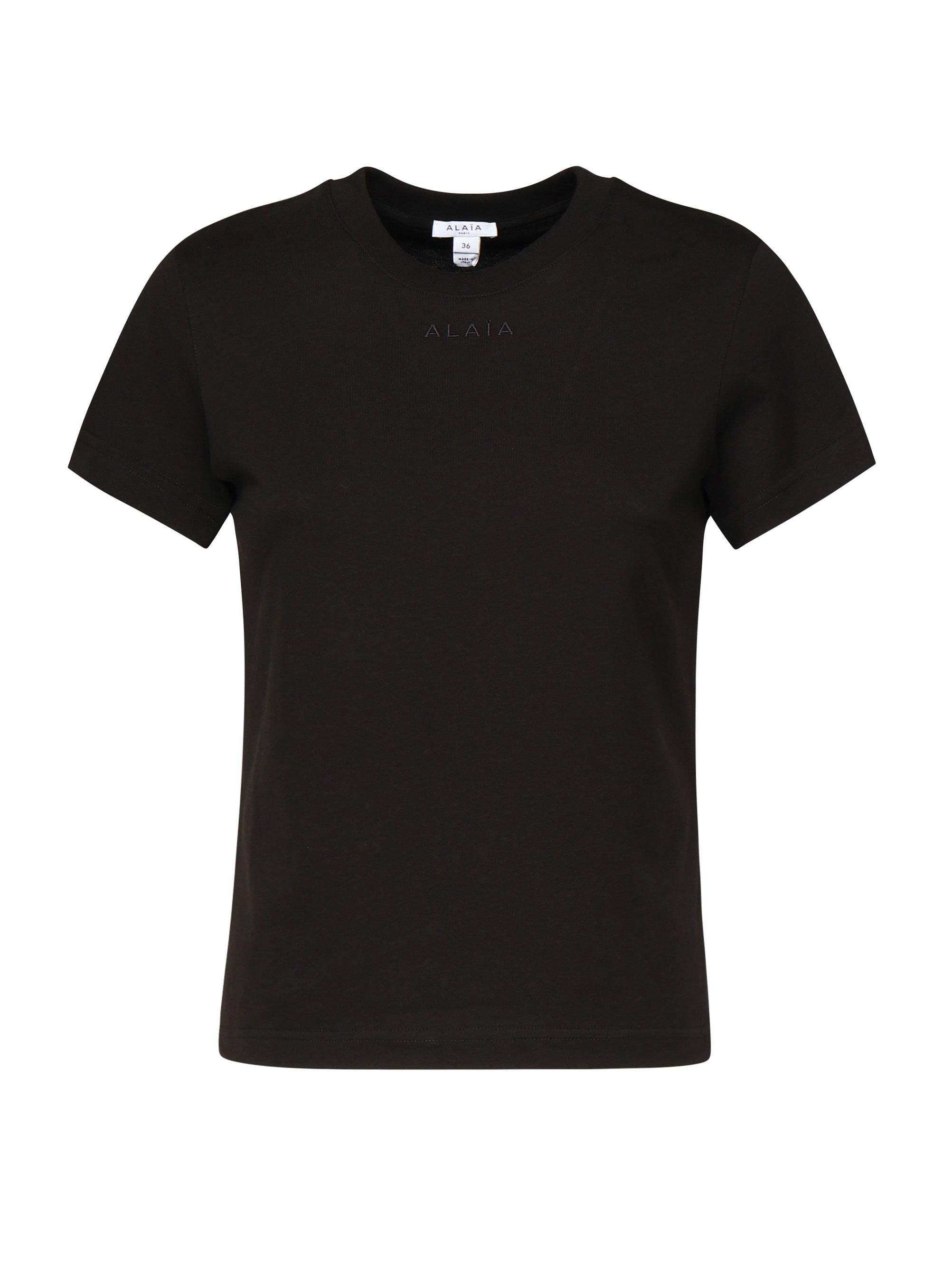 T-shirt in cotone AA9H0431J0105 995 ALAIA 