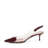 Slingback Le Cœur in pelle di agnello verniciata AA3E057CK150 325 ALAIA 