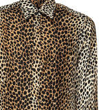 Camicia in twill di seta stampa Ocelot G5JL8T IS1NFHHL7N DOLCE & GABBANA 