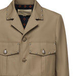 Giacca in cotone con borchie 7V3CIQ30 AWVE04 VALENTINO GARAVANI 