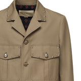 Giacca in cotone con borchie 7V3CIQ30 AWVE04 VALENTINO GARAVANI 