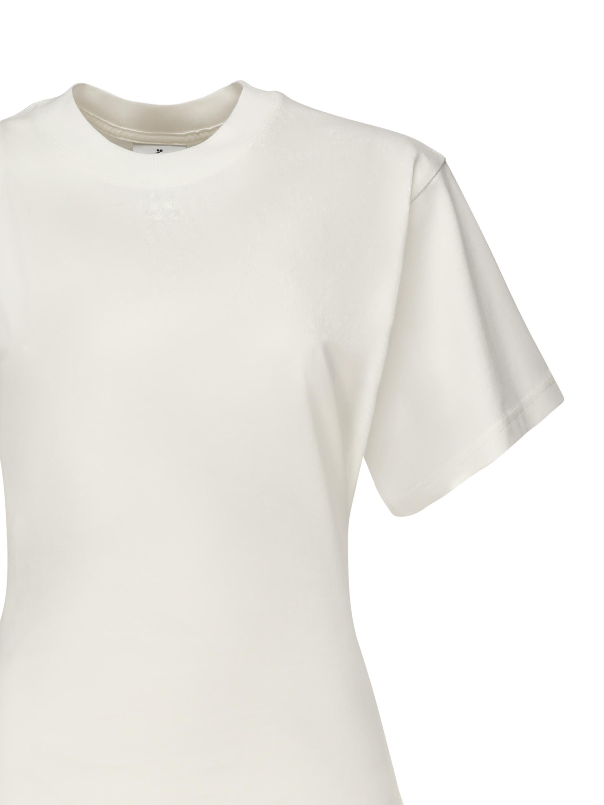 T-shirt 'Scuba' asimmetrica 225JTS201JS0107 0001 COURREGES 
