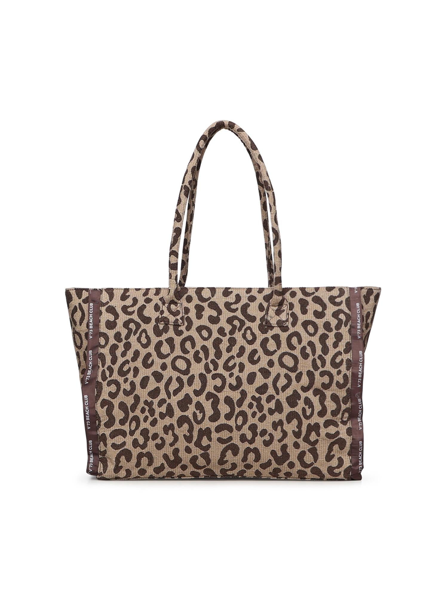 Borsa shopping Milene con logo 73BS9MV01M ILENEBEIGE/MORO V° 73 