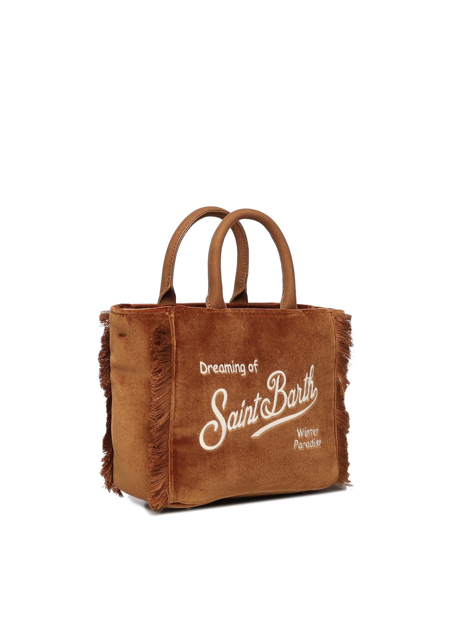 Mini bag Vanity velvet con logo <BR/> VAMI027 01042I MC2 SAINT BARTH 