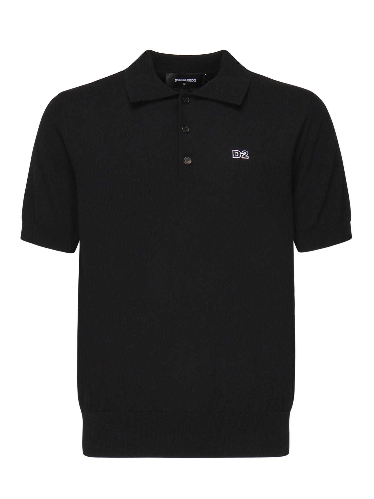 Polo con ricamo logo S74HA1452 D13018900 DSQUARED2 