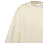 T-shirt in cotone con logo 126JTS237JS0233 0018 COURREGES 