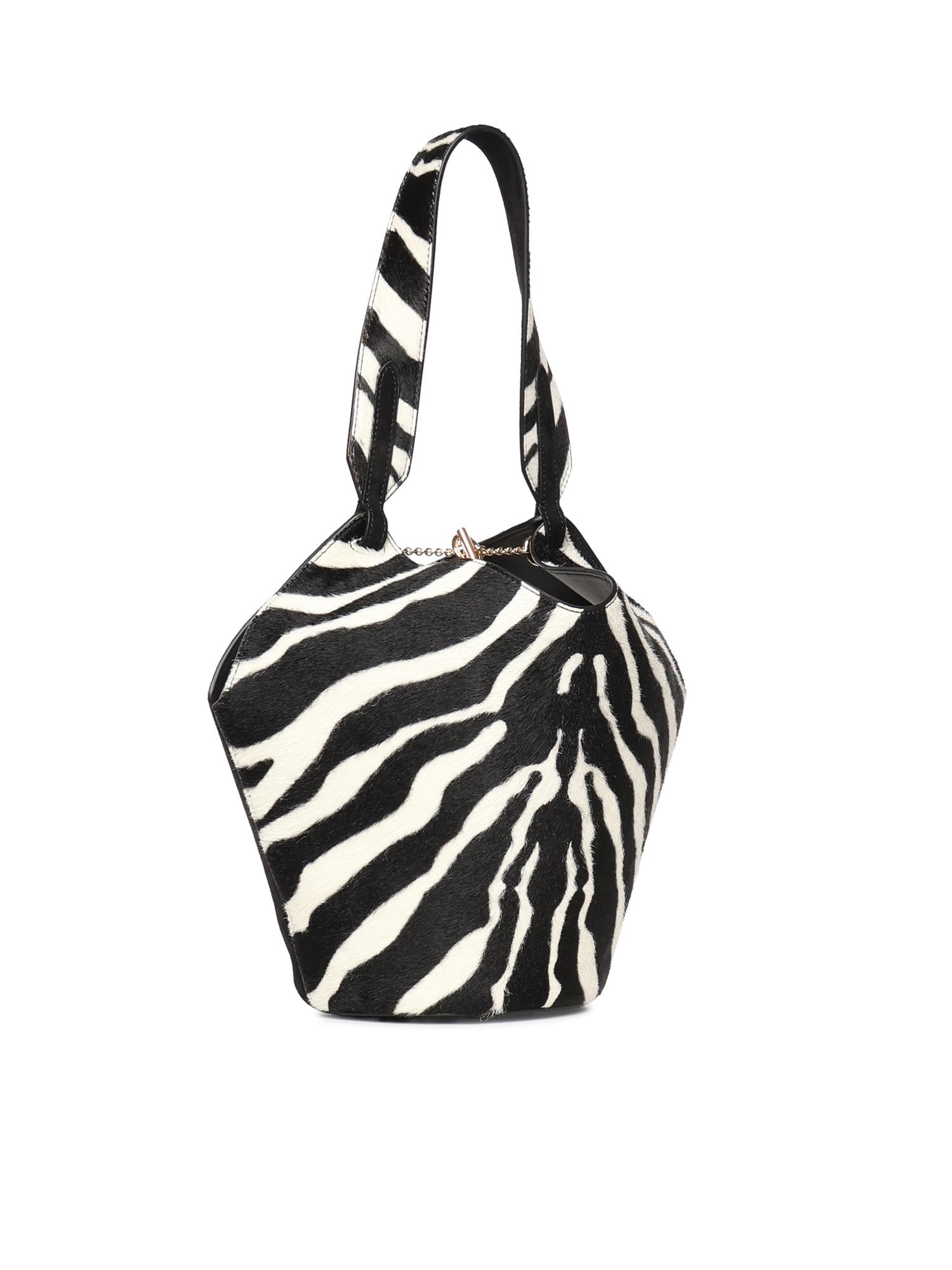 Borsa Lotus Mini in cavallino e suede H2056 1002294 KHAITE 