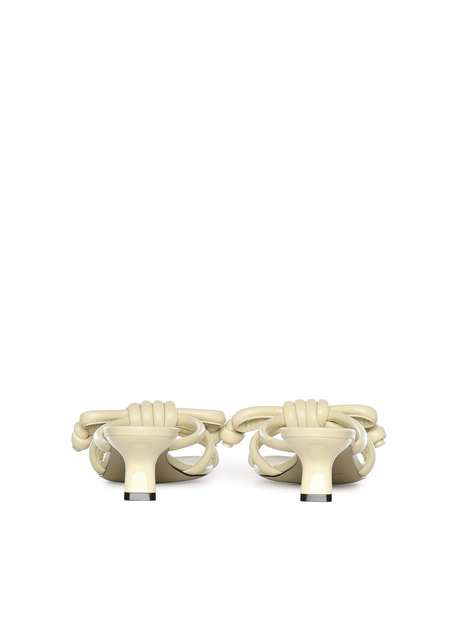 Sandalo Flamenco Knot in pelle LLSP465X10 8020 LOEWE 