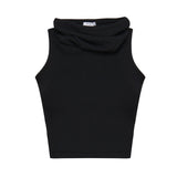 Top Con Cappuccio Nero AA9H10694M035 995 ALAIA 