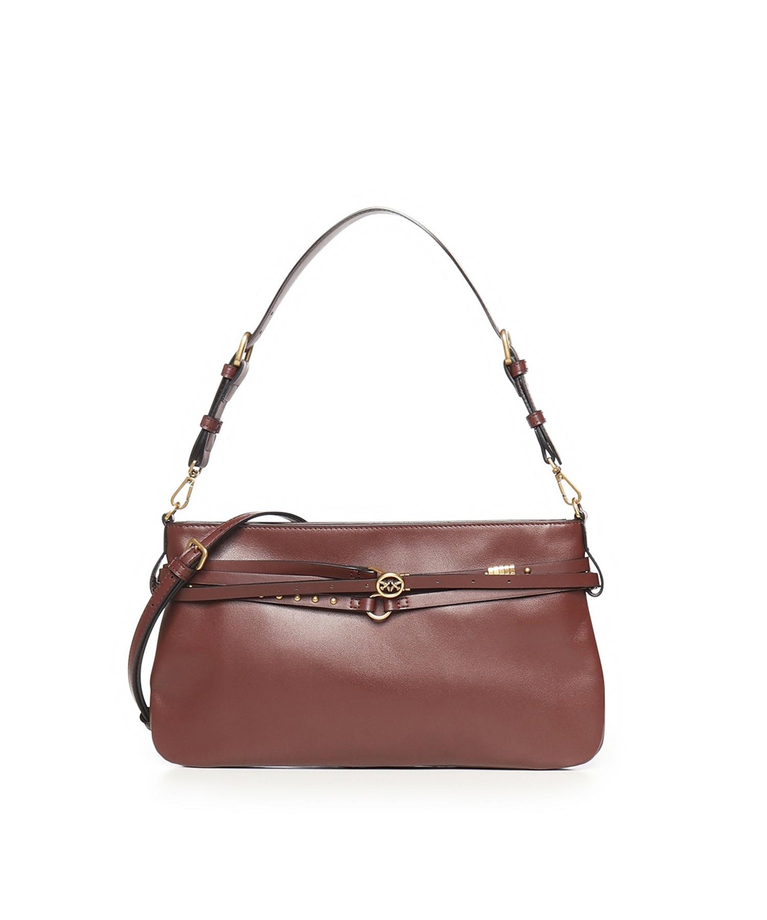 Borsa a spalla media Belt Bag in pelle 106176 A0QOR49Q PINKO 