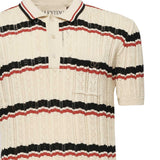 Polo VLogo in cotone a righe 7V3KP03X B0SBK6 VALENTINO GARAVANI 