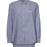 Camicia Brigitte a righe con stampa Labubu in popeline BRIG005 01929L MC2 SAINT BARTH 