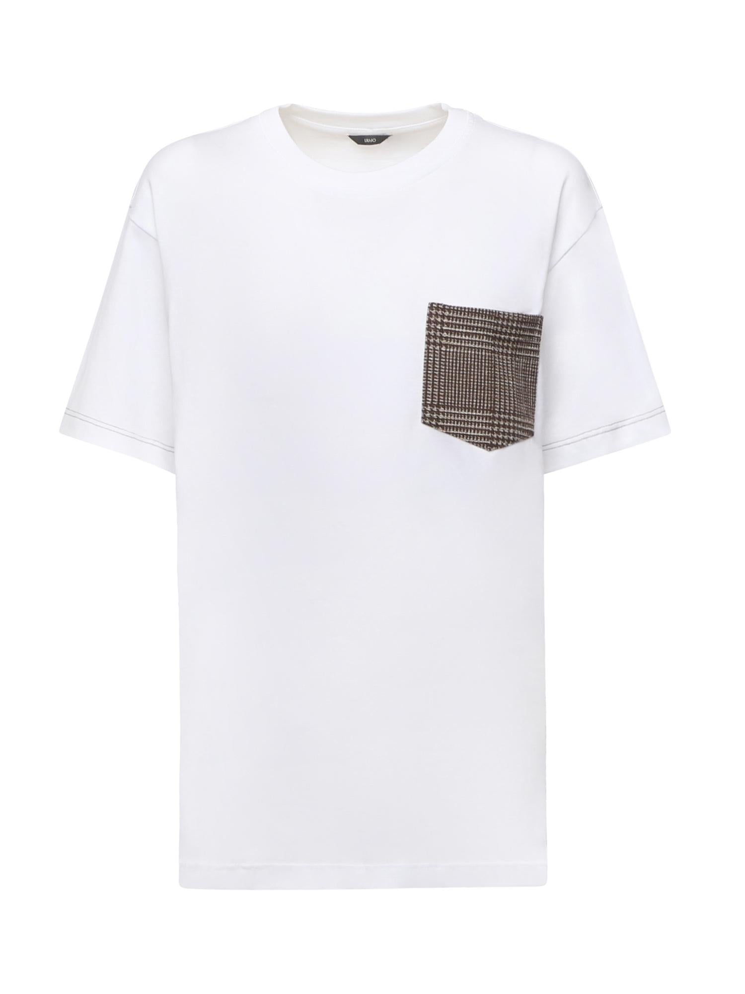 T-shirt in tasca a contrasto QF5039 J478314001 LIU JO 