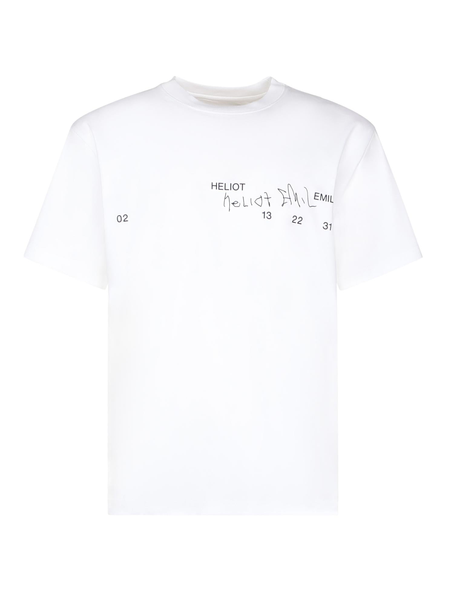 T-shirt Fulgens PREAW25M09141 WHT02 HELIOT EMIL 