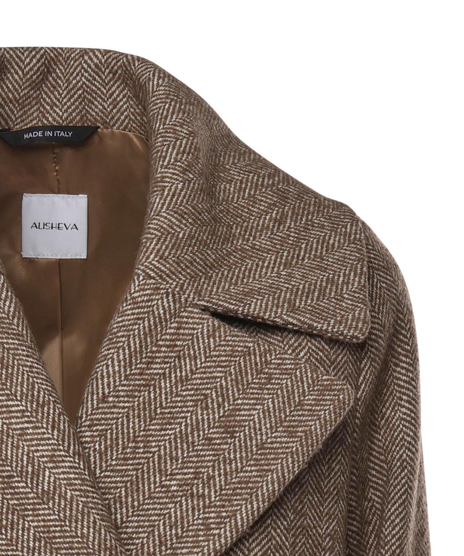 Cappotto Pesca in lana e cashmere 26AL203 CAFFE ALISHEVA 