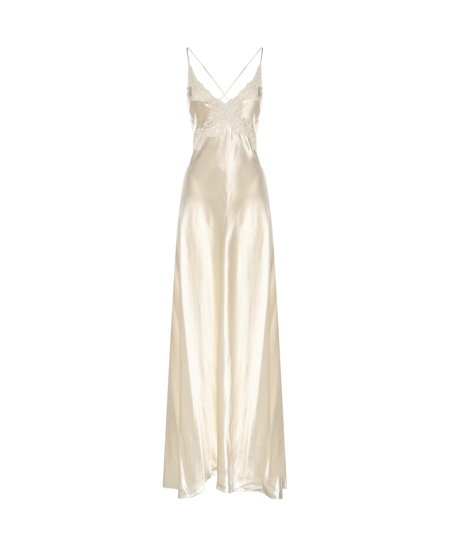 Abito lungo in seta A04601627 0002 ALBERTA FERRETTI 