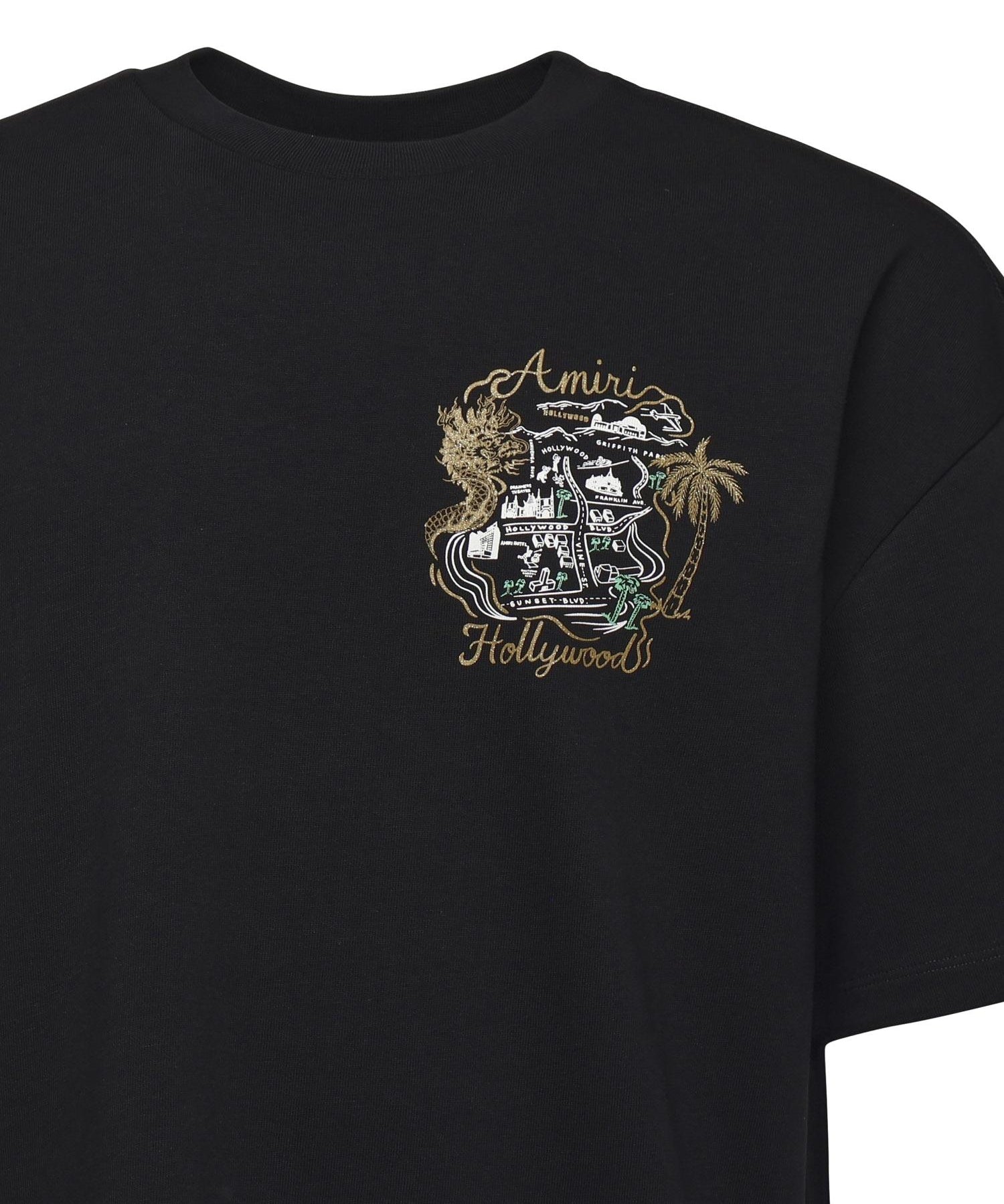 t-shirt oversize Hollywood in cotone AMJYTE1237 001 AMIRI 