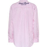 Camicia in cotone a righe con ricamo BRIG001 01365L MC2 SAINT BARTH 
