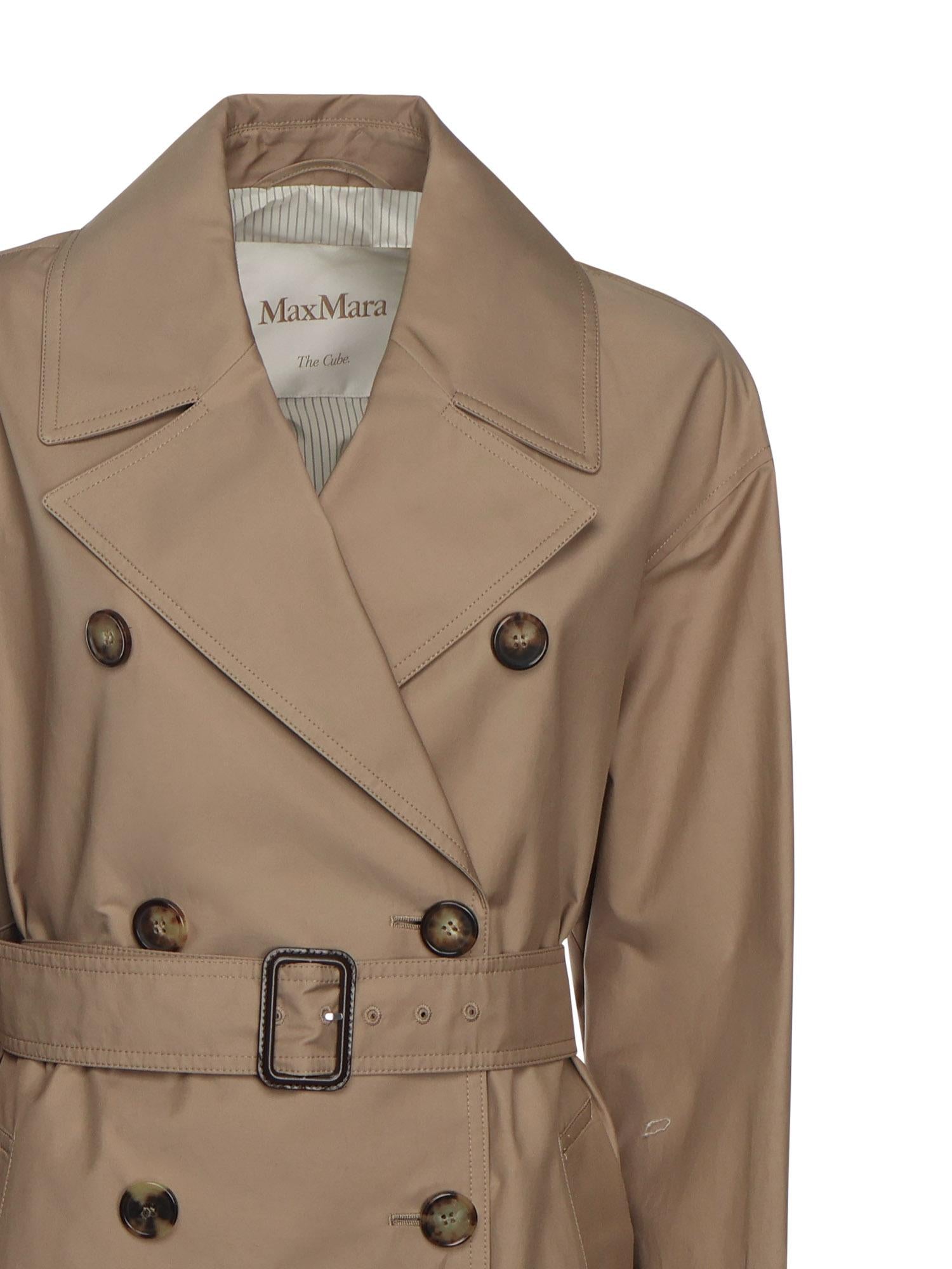 Trench lungo in twill di cotone 2529026034600 001 MAX MARA THE CUBE 