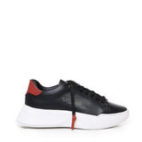 Sneakers Nemesis in pelle con lacci cerati NEMESIS2 NAPPA/CROCKBLACK/RED GIULIANO GALIANO 